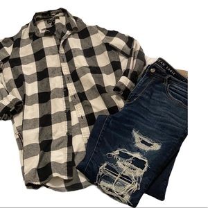 Forever 21 Flannel Buttondown Top